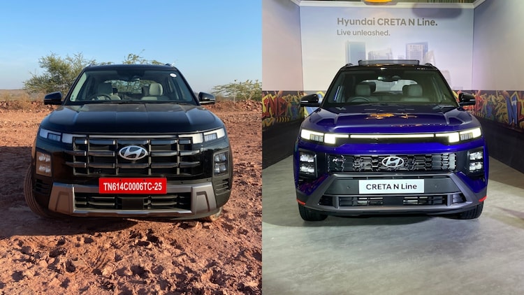 Hyundai Creta (left) and Hyundai Creta N Line (right)
